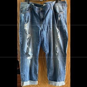 Torrid Denim Distressed Boyfriend Jeans SZ 22R